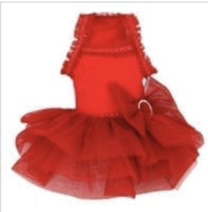 PartyTutu Dog Dress in Red
